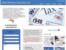Tablet Screenshot of kmwinslowassociates.com